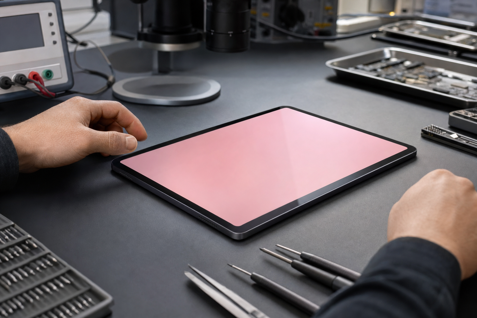 Servis ortamında kontrol edilen iPad