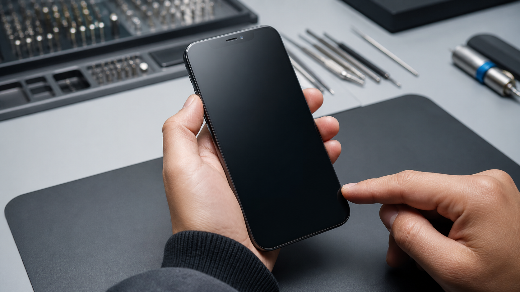 iPhone 12 şarj soketi tamiri sonrası kalite kontrol