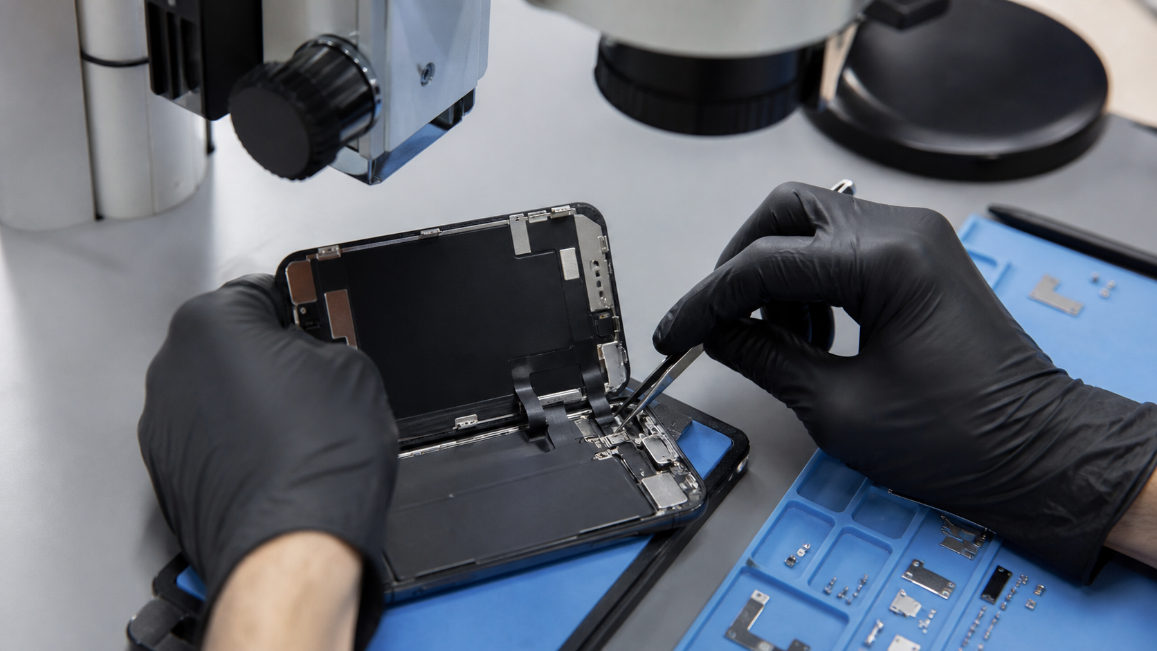 iPhone 13 ekran modülü, ekran konnektörleri ve görüntü devresi diagnostik kontrolü