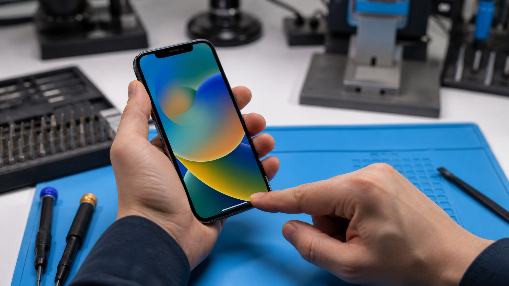 iPhone 13 ekran tamiri sonrası kalite kontrol