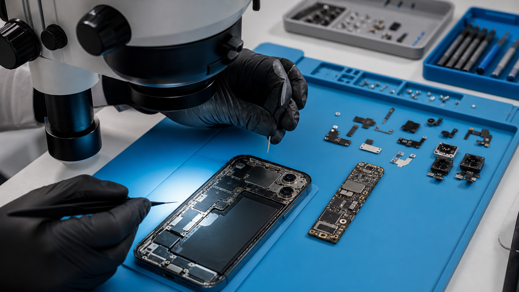 iPhone 14 kamera modülü, optik sabitleme, lens ve anakart kamera hattı diagnostik kontrolü