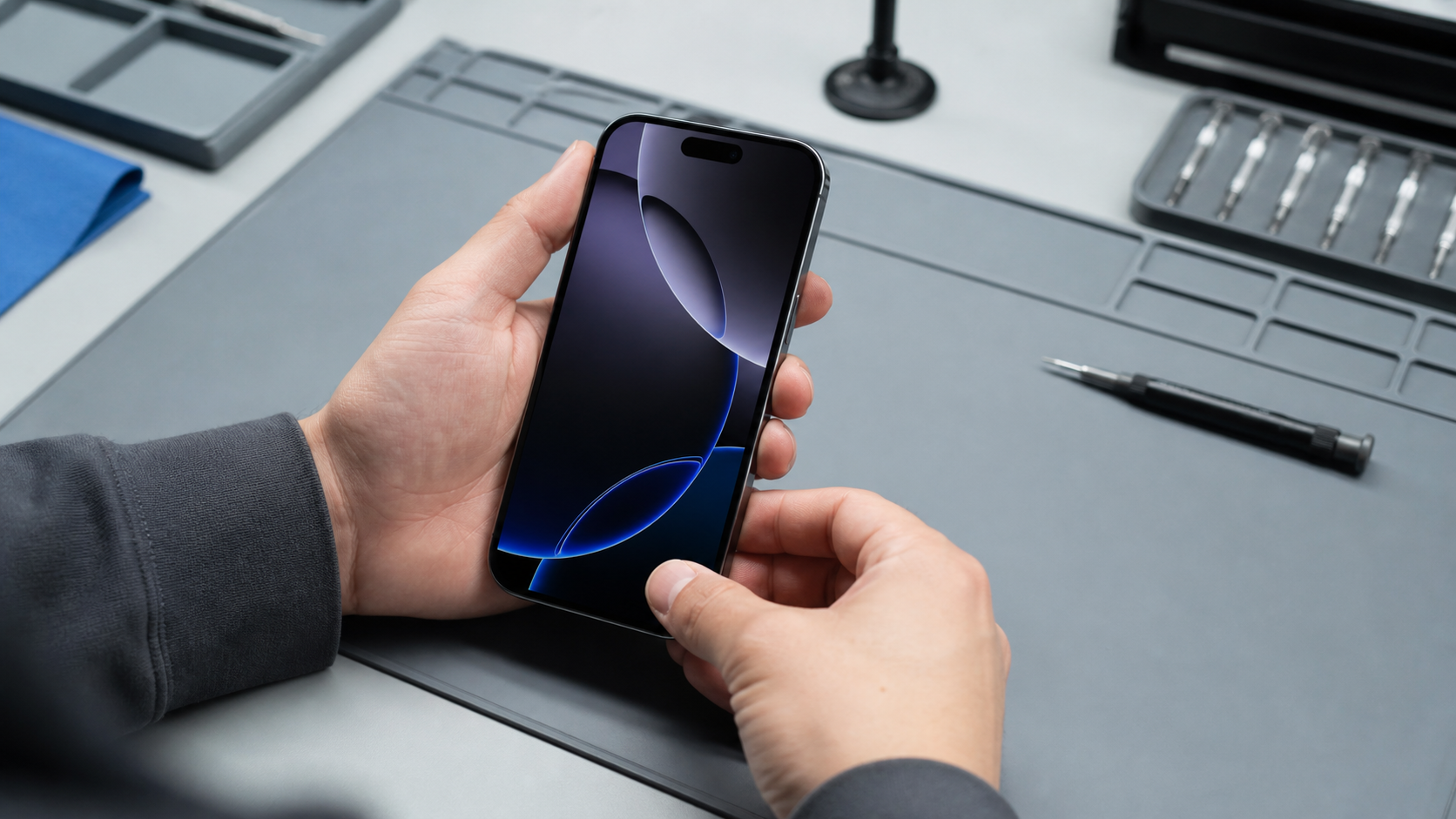 iPhone 14 Pro Face ID tamiri sonrası kalite kontrol