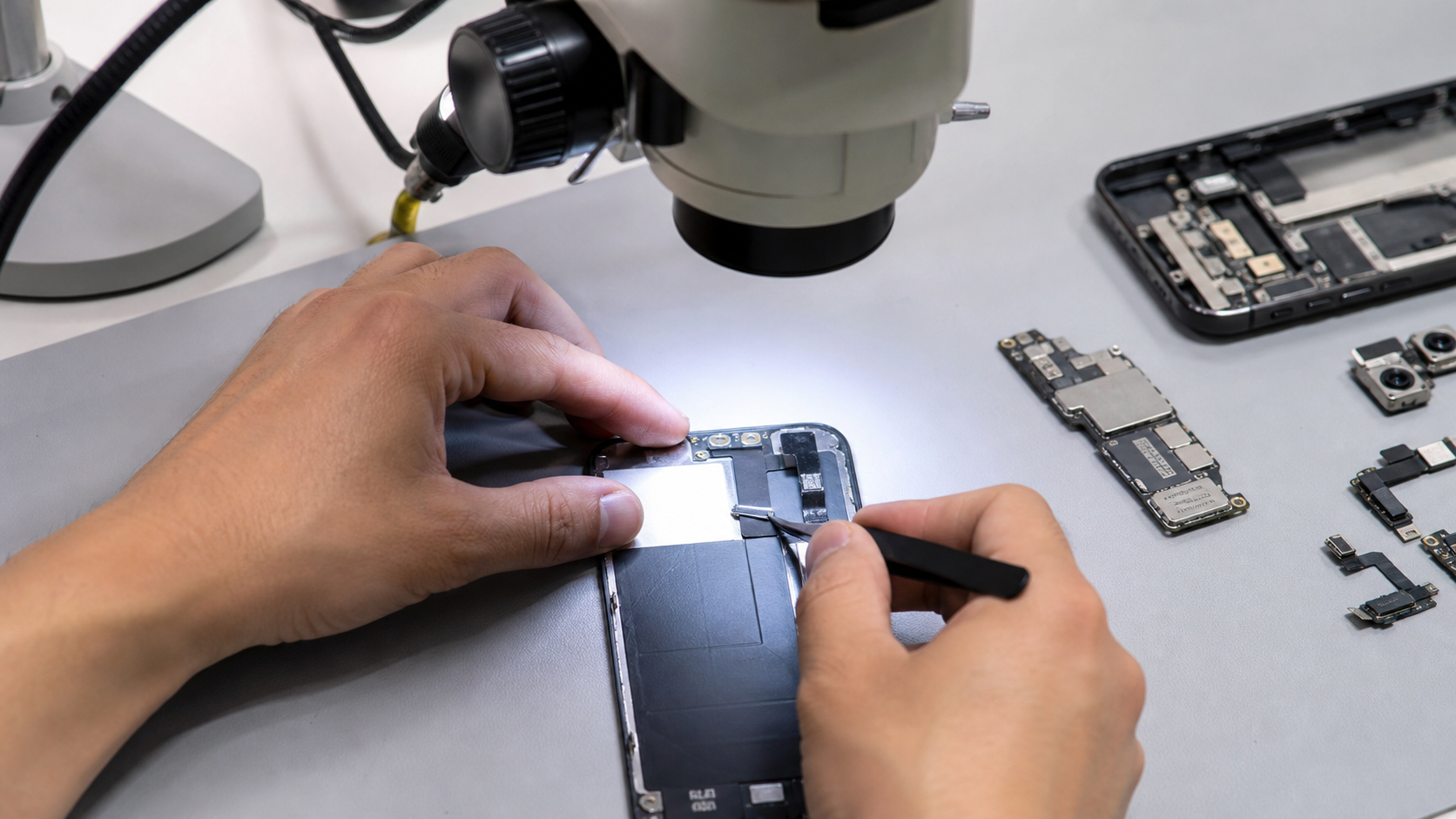iPhone 16 Pro Max ekran modülü, ekran konnektörleri ve görüntü devresi diagnostik kontrolü