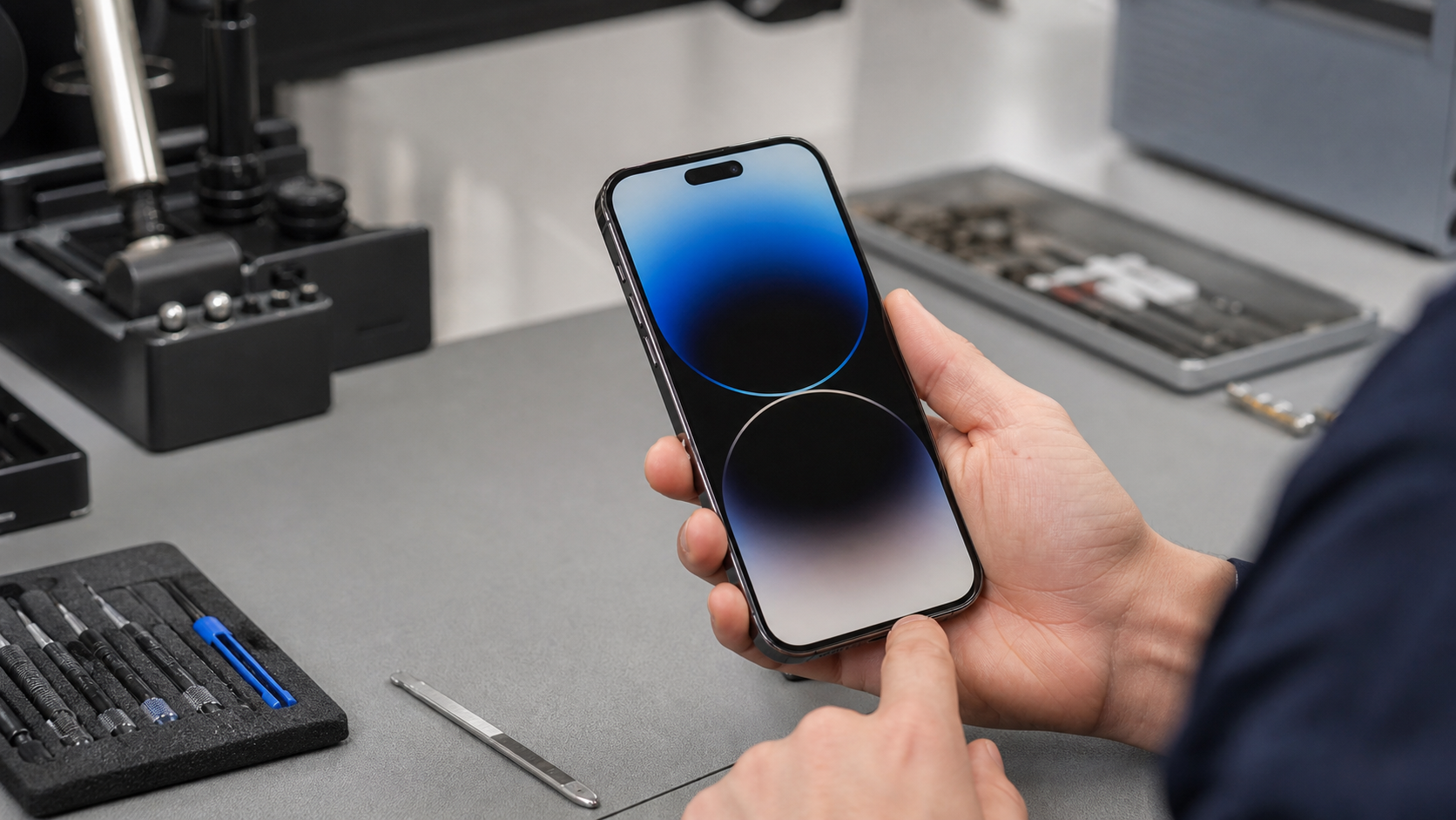 iPhone 16 Pro Max ekran tamiri sonrası kalite kontrol