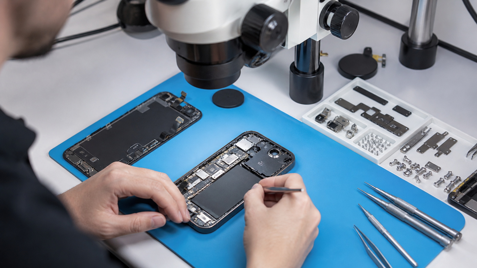iPhone 17 pil hücresi, pil bağlantısı ve güç yönetimi diagnostik kontrolü