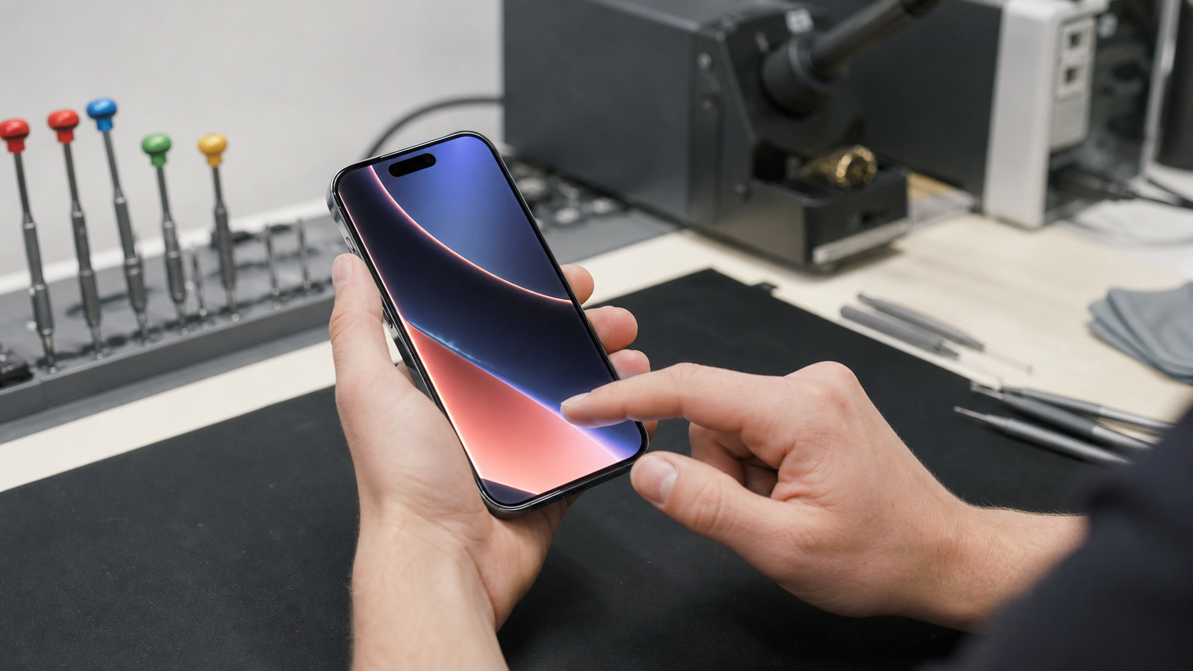 iPhone 18 Pro ekran tamiri sonrası kalite kontrol