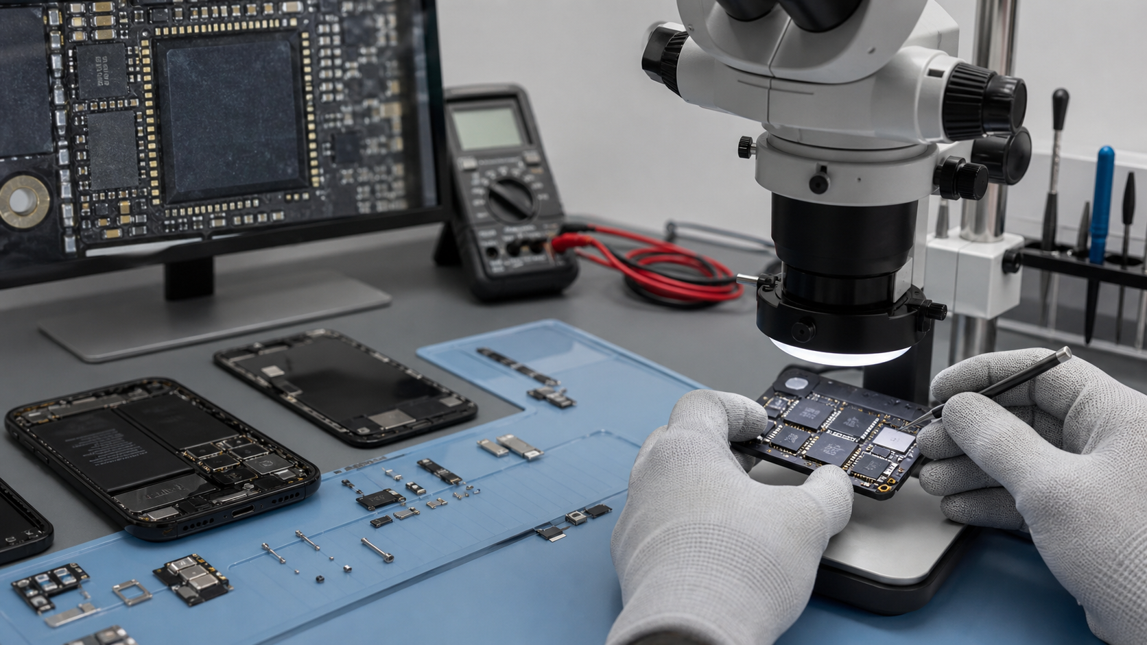 iPhone 18 Pro Max pil, şarj portu, işlemci çevresi ve güç yönetimi diagnostik kontrolü
