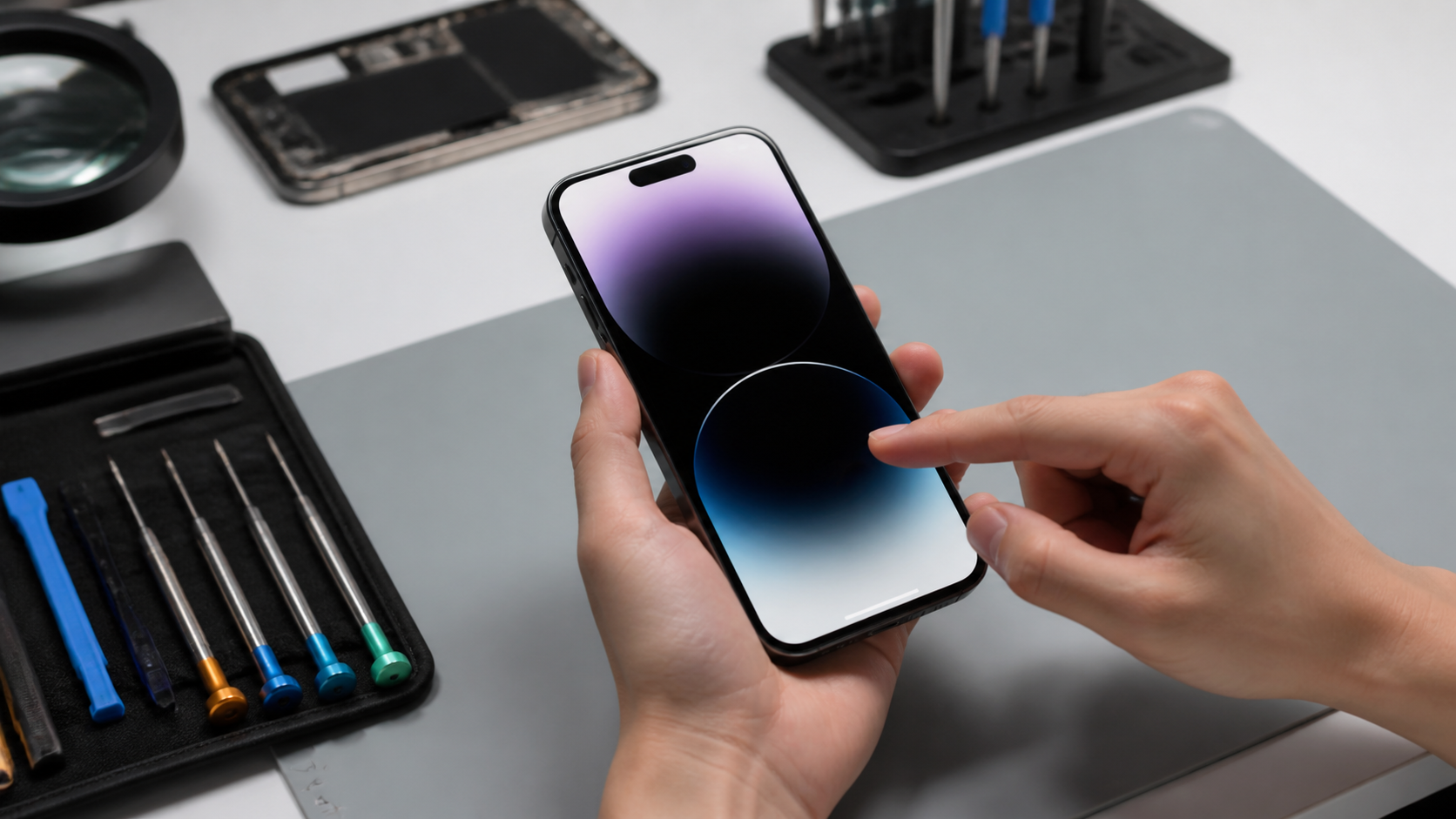 iPhone 18 Pro Max kasa ve arka cam onarımı sonrası kalite kontrol