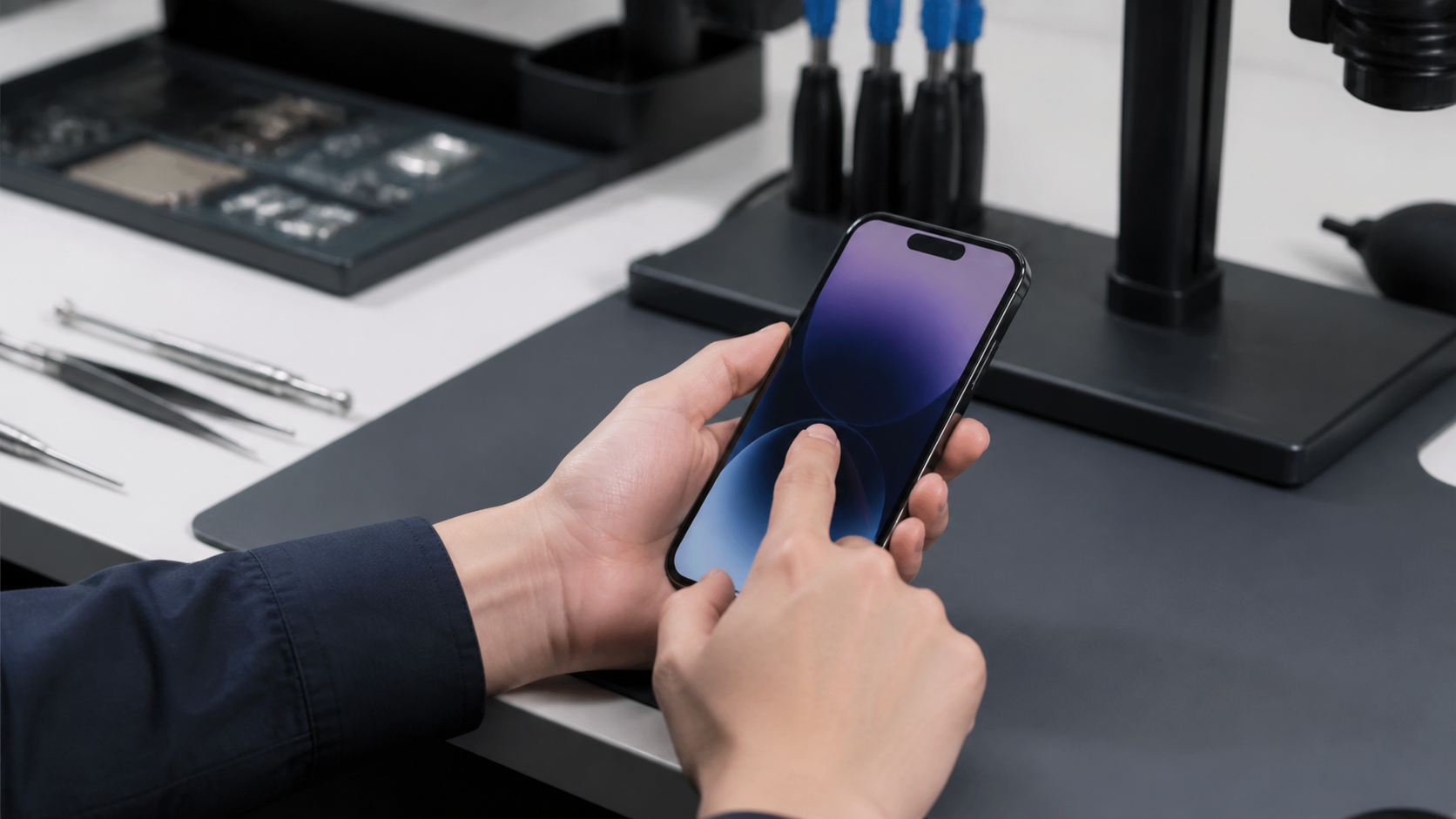iPhone 18 şarj soketi tamiri sonrası kalite kontrol