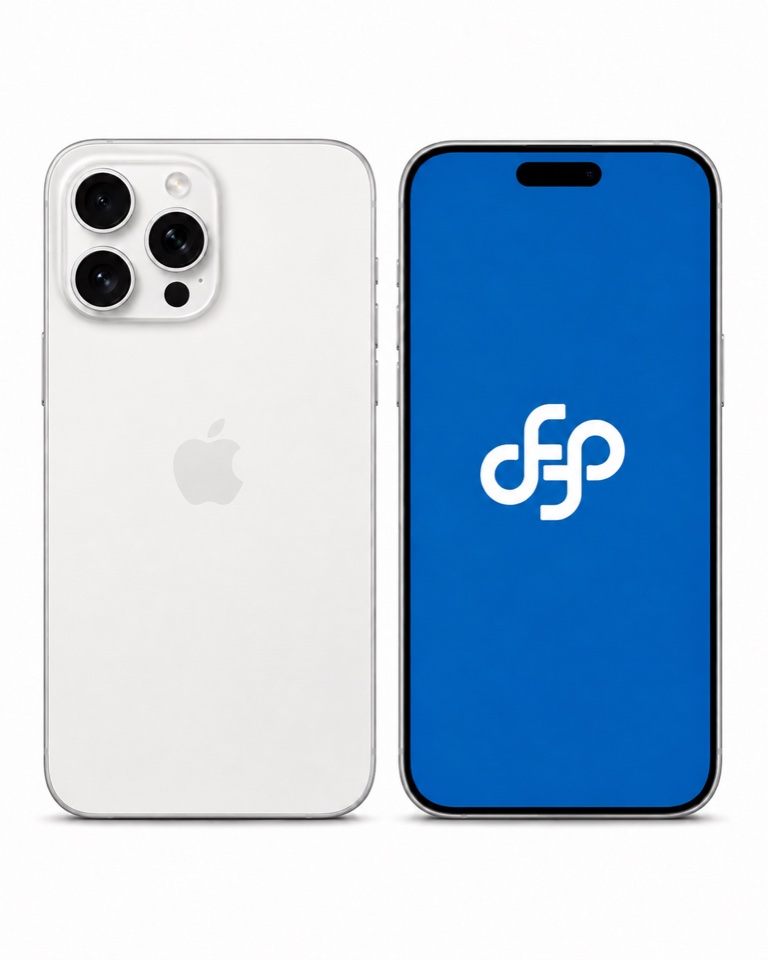 iPhone 15 Pro Max ön ve arka görünüm – Fppro