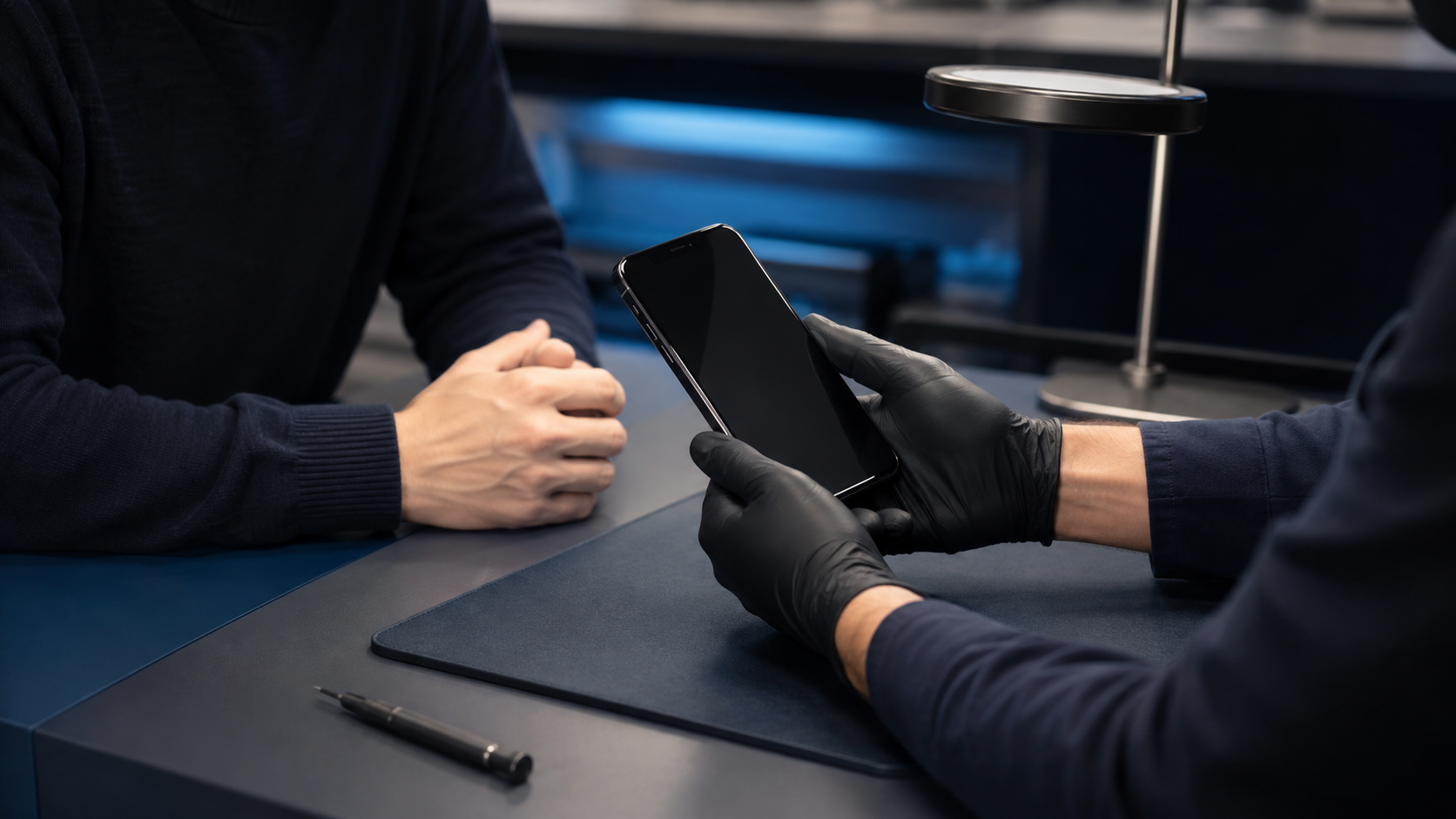 iPhone servis kabulünde cihaz durumu ve veri erişim sınırları müşteriyle kayıt altına alınıyor.