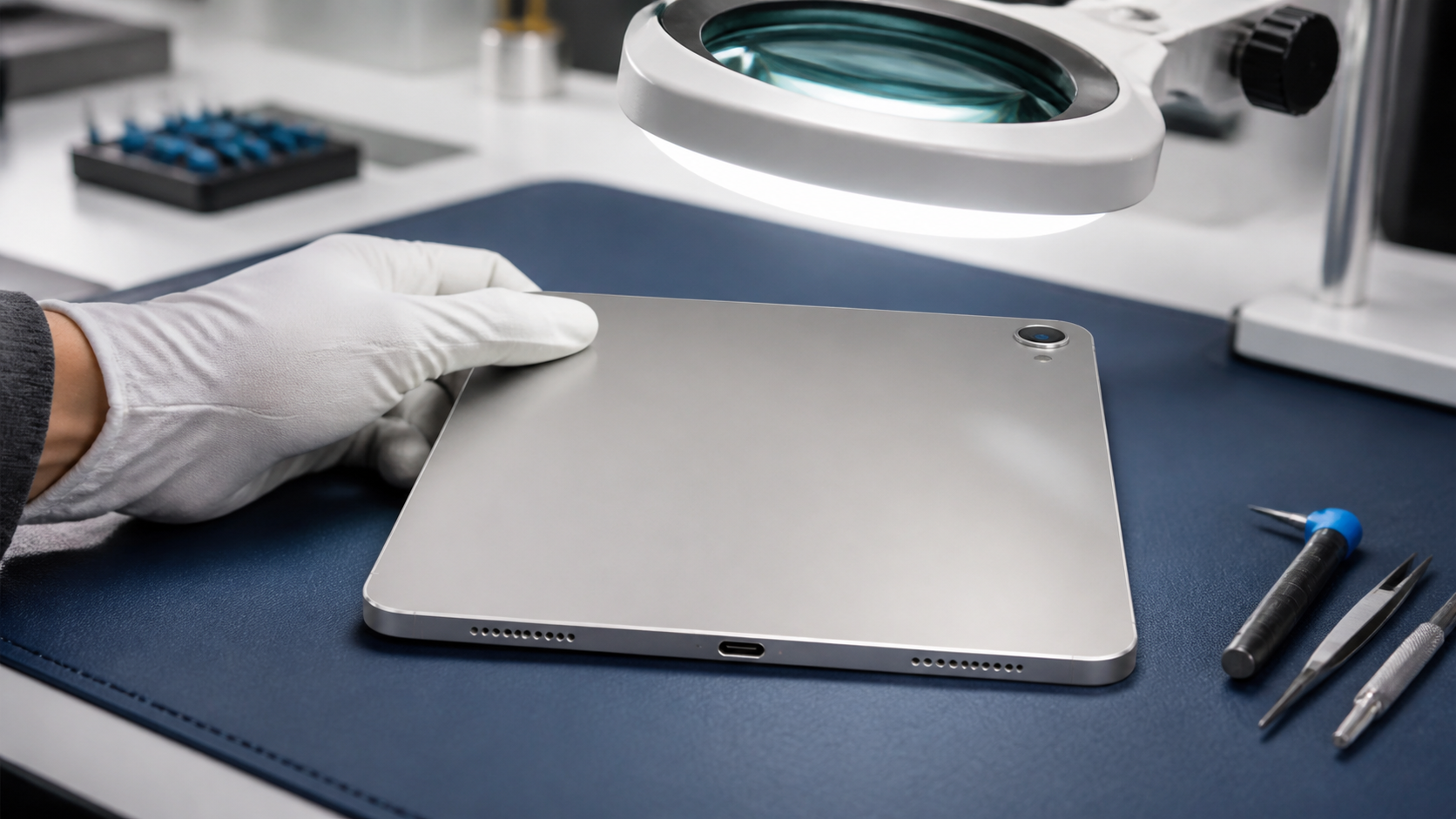 Arka kasa ve USB-C yuvasından iPad modeli kontrolü