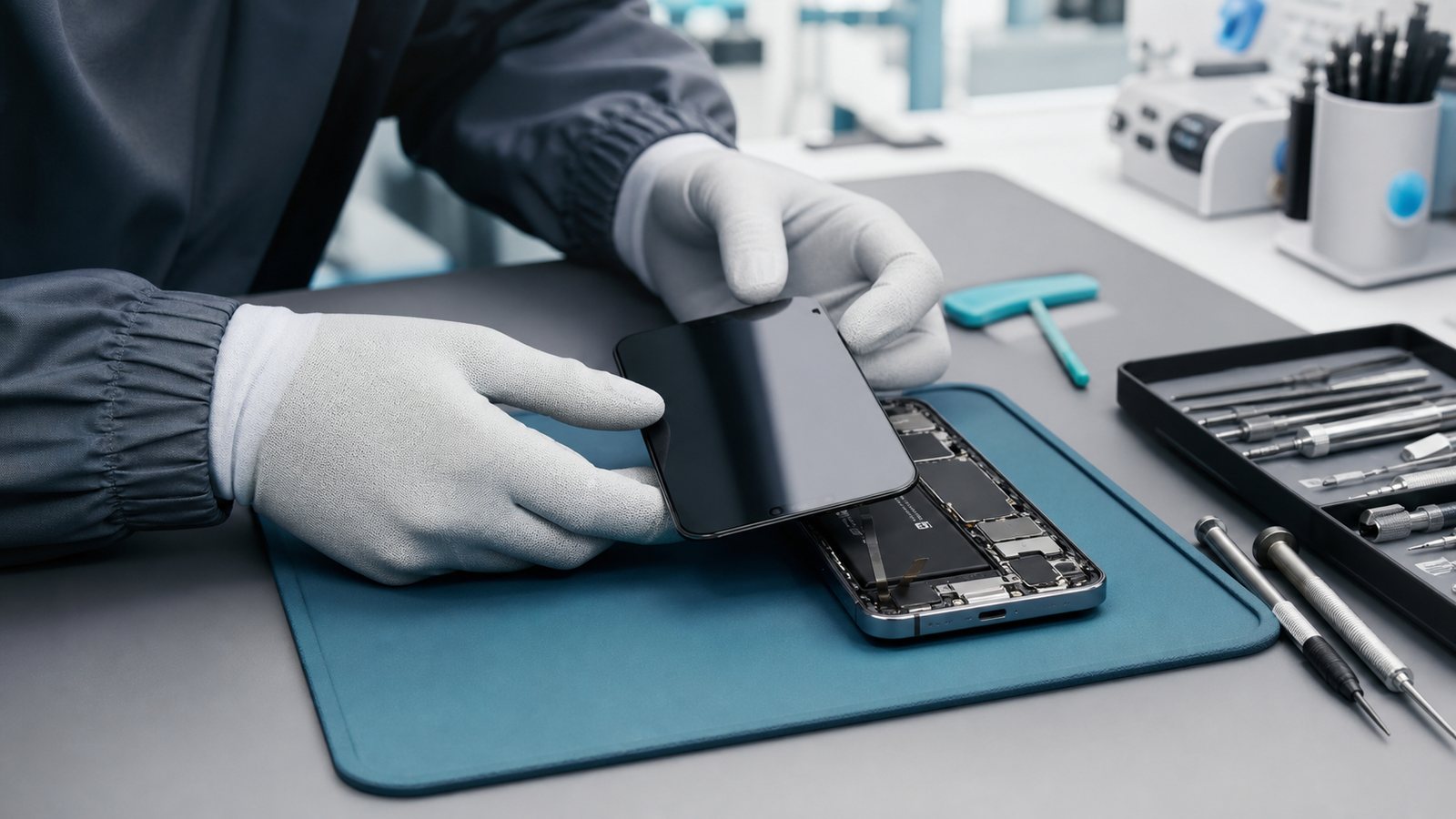 iPhone ekran değişimi sırasında teknik servis kontrolü