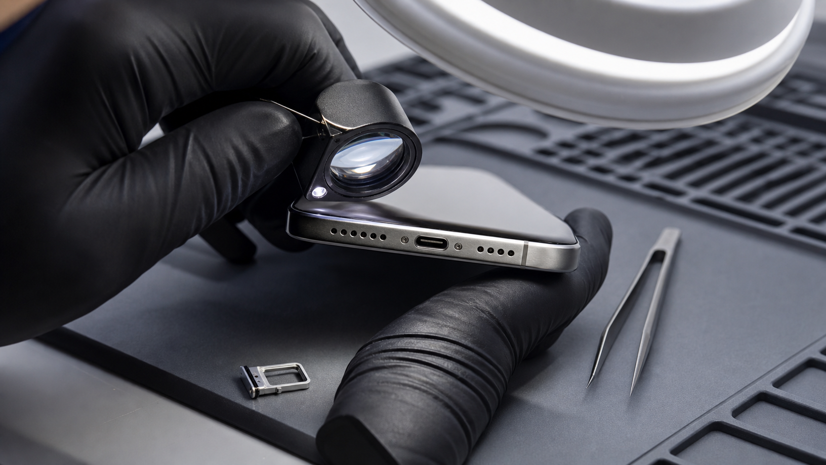 SIM tepsisi ve şarj yuvasından iPhone model numarası kontrolü