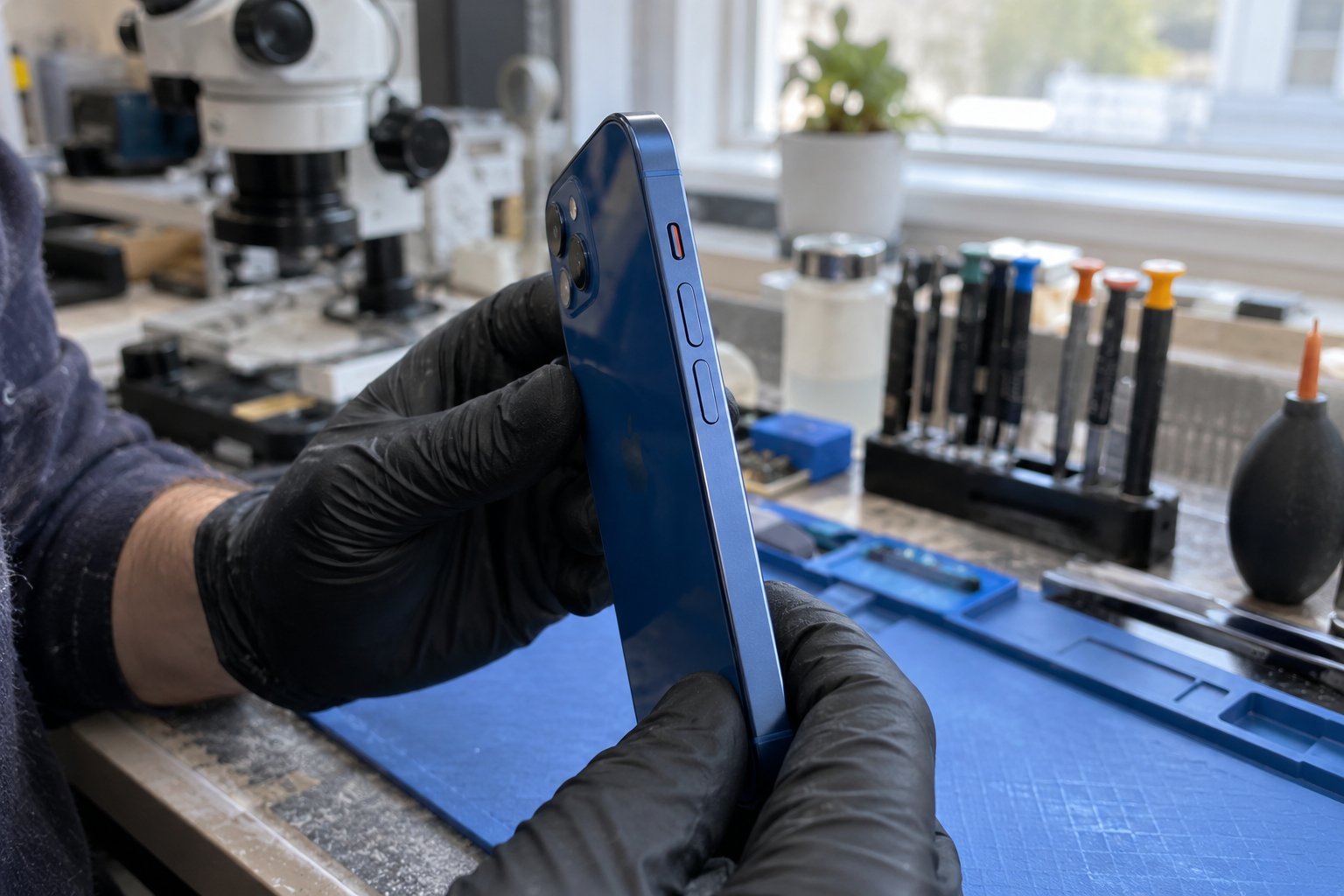 iPhone yan kenarındaki Zil ve Sessiz anahtarı