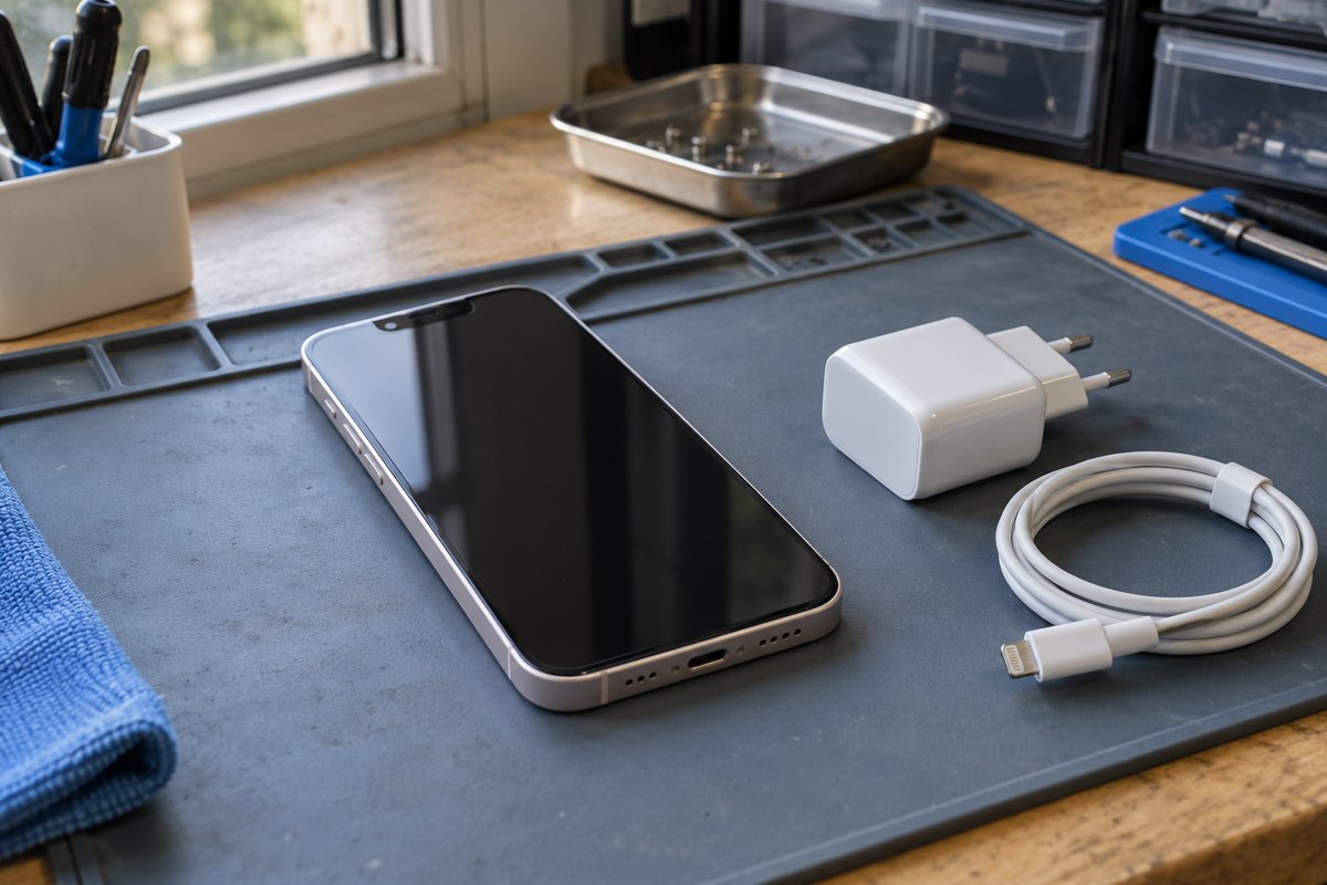 iPhone 13 için şarj aksesuarlarının karşılaştırılması — temsili atölye görseli