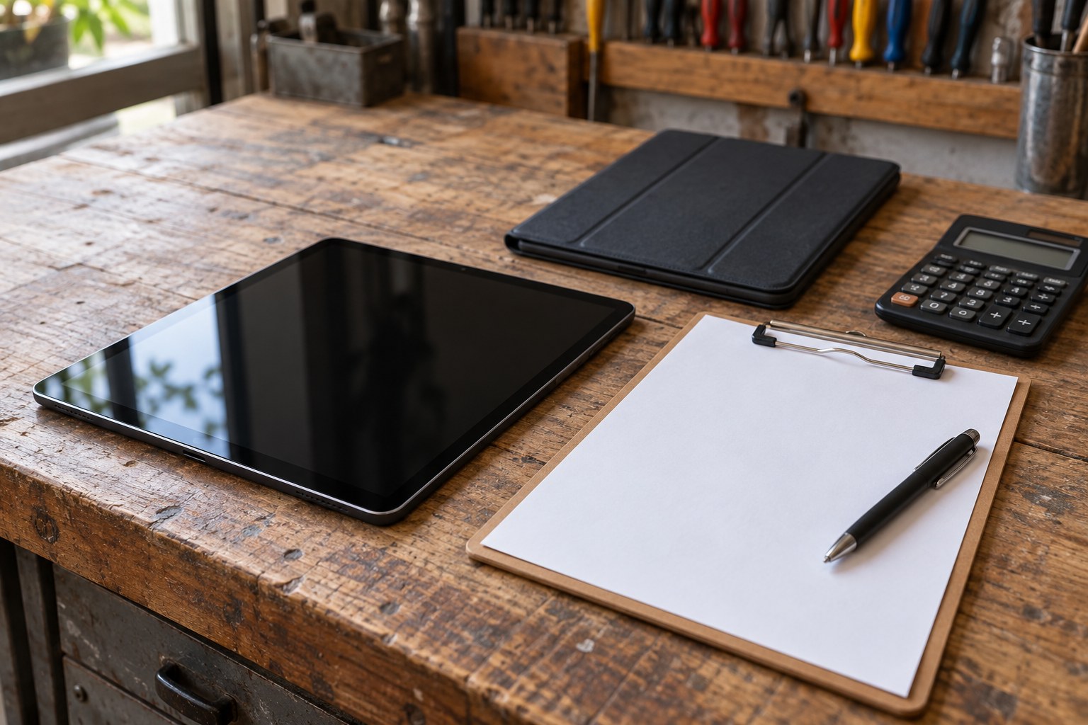 Tablet için toplam onarım kapsamının karşılaştırılması — temsili atölye görseli