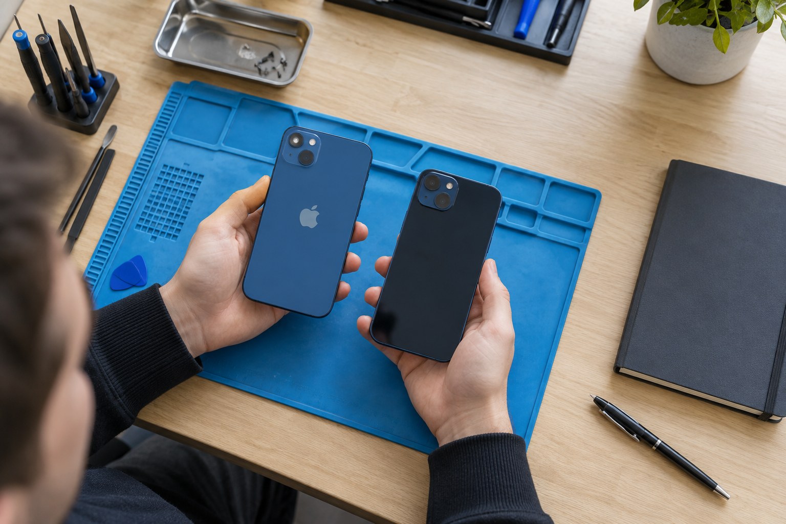 İkinci el iPhone satın alma kararında cihaz ve kayıtların değerlendirilmesi — temsili atölye görseli