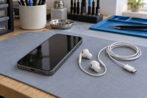 USB-C kulaklık ve iPhone ile ses bağlantısı kontrolü