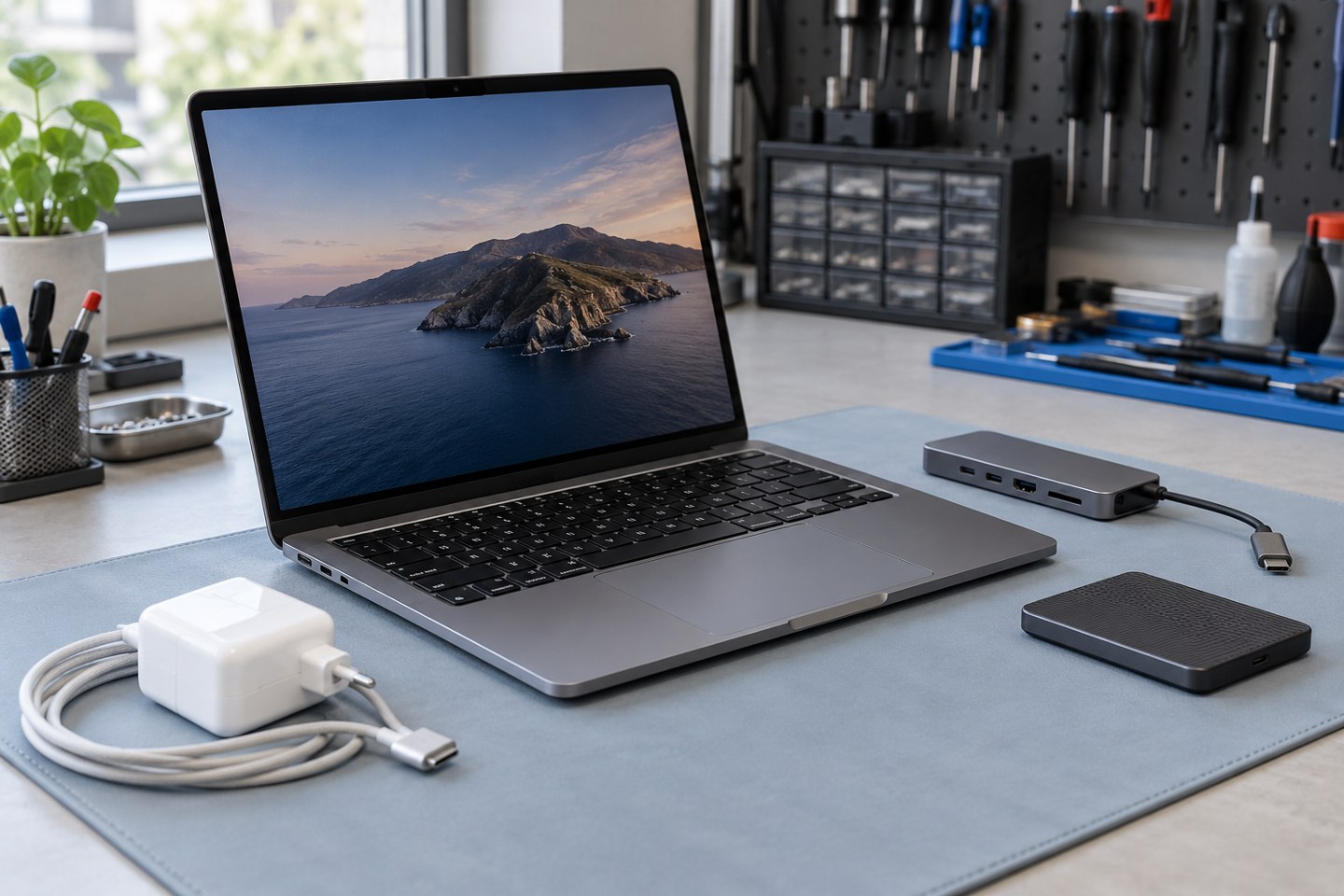 USB aksesuar uyarısında hub, disk ve güç kaynağının ayrılması