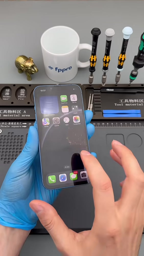 Kart işlemi sonrasında açılan iPhone 13