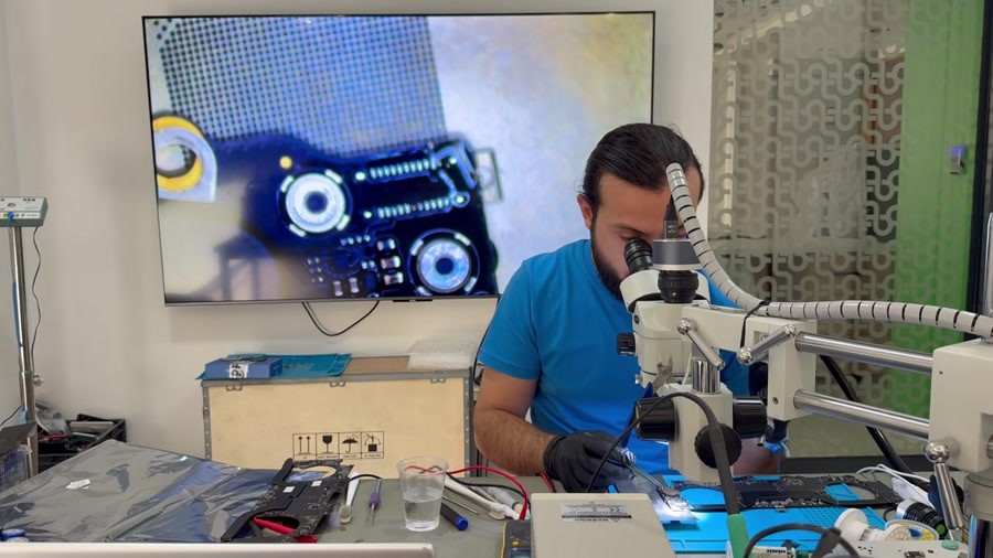 Bileşen bölgesinde yürütülen teknik çalışma