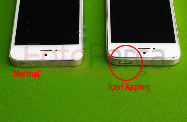 İphone kilit tuşu içeri kaçmış hali