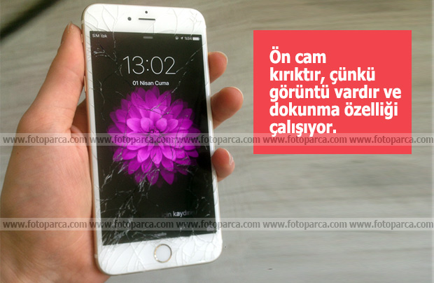 Ön cam kırıktır